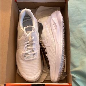 Nike All-White Athletic Sneakers